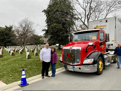 High Transit Delivers Wreaths to Arlington